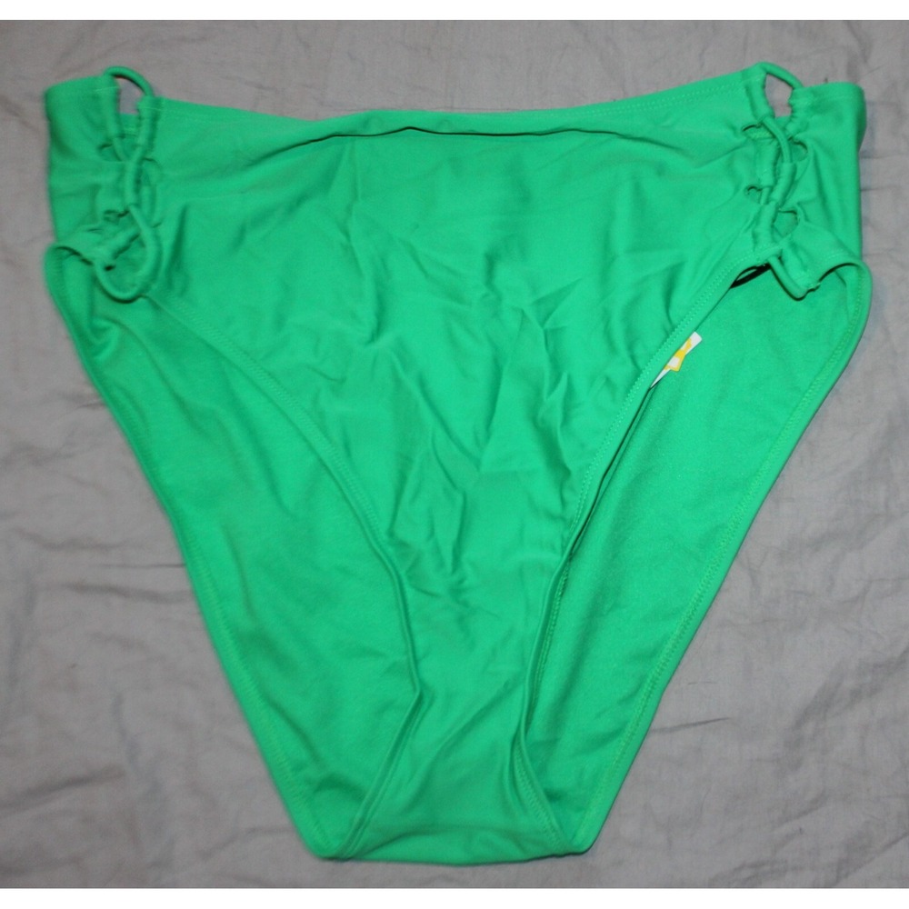Shade & Shore Green High waist Cheeky Bikini Bottom XL (16) NEW